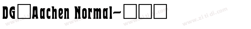 DG_Aachen Normal字体转换